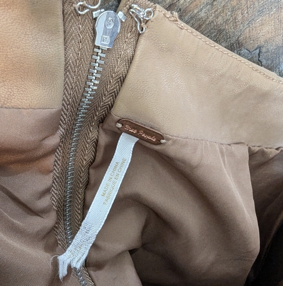 Free People Modern Femme Vegan Suede Mini Skirt - Picture 2 of 6